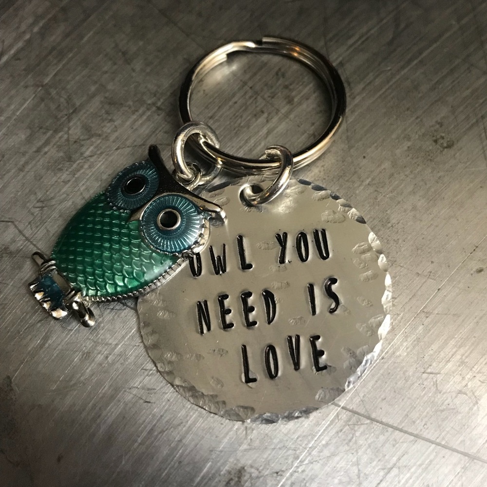 Owl you need is love keychain